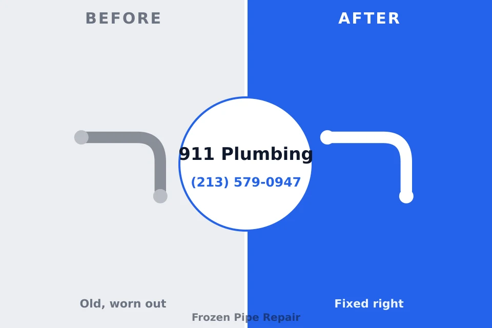 Before and after: plumbing repair Sparks, GA
